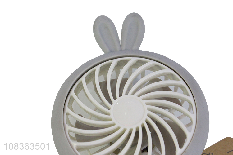 High quality usb rechargeable rabbit fan mini clip on desk fan