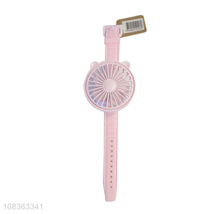 High quality light weight usb rechargeable watch fan for children