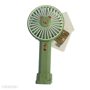 China supplier 2 speeds mini portable fan with phone stand and light