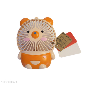 Factory supply cartoon bear fan portable fan electric fan for kids