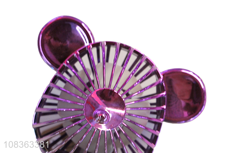 Wholesale creative bear shape fan electroplating graduated color usb fan