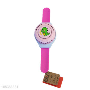 China imports mini usb charging wristband fan watch fan for kids
