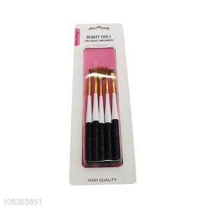 Factory price 5 pieces dotting nail painting brush kit nail art tools