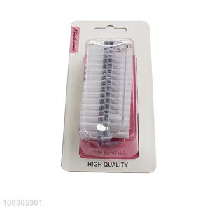 Wholesale double sided nail cleaning brush for fingernail and toenail
