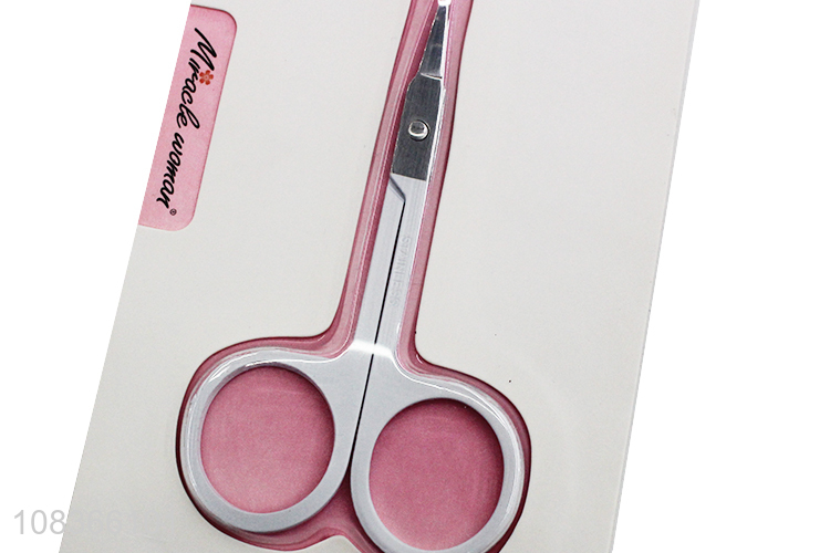 Yiwu supplier stainless steel makeup scissors for beauty