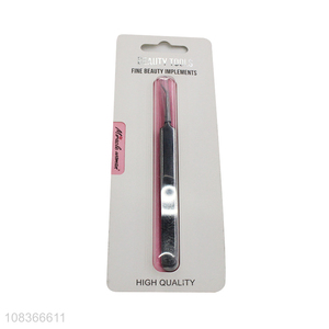High quality creative stainless steel curve hook tweezers