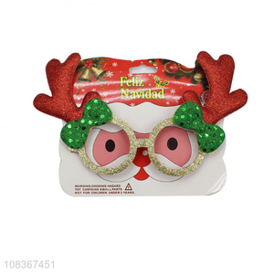 Factory price decorative party Christmas glasses for sale