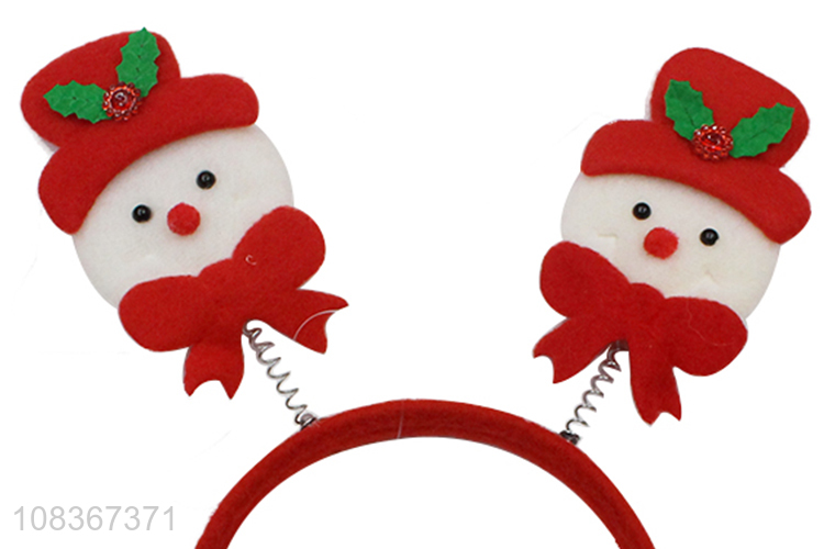 Top products snowman shape Christmas hair hoop for girl