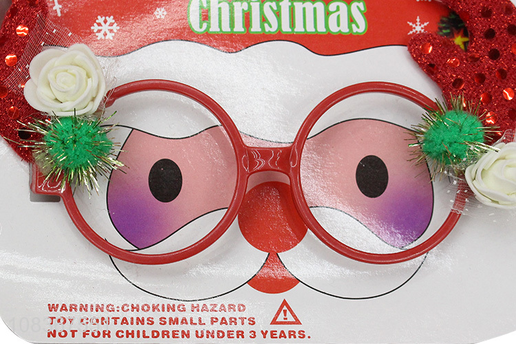 Factory supply merry christmas party decorative glasses for sale