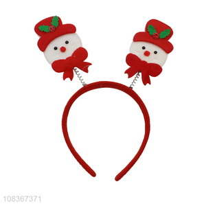 Top products snowman shape Christmas hair hoop for girl