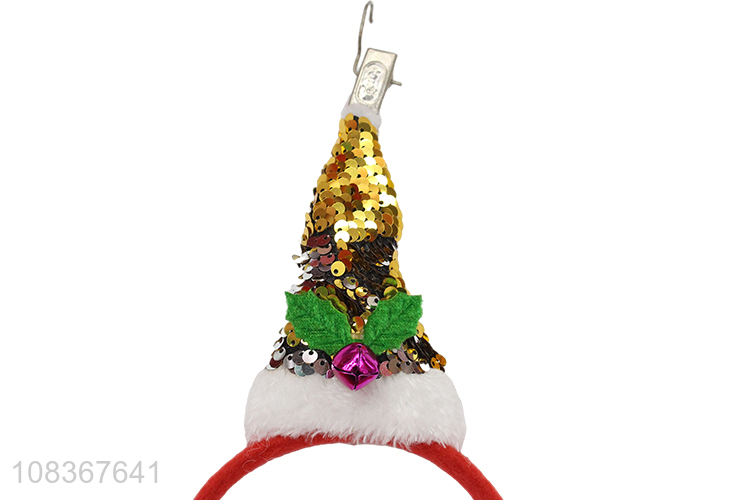 China products mini christmas hat shape decorative hair hoop