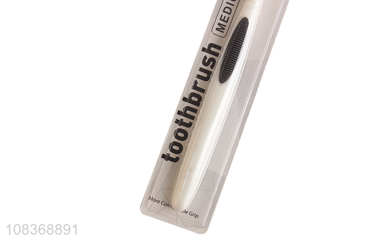 High quality medium bristle toothbrush custom logo toothbrush