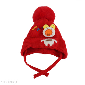 Top selling children winter warm earmuffs hats knitted hats