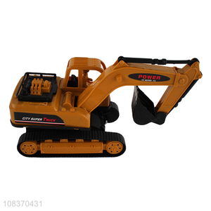 Wholesale plastic toy excavator construction truck simulation vehicle toy