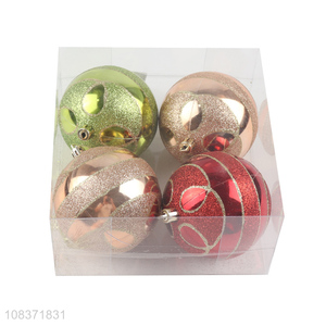 Wholesale 4 pieces Christmas balls Christmas tree ornaments hanging decorations
