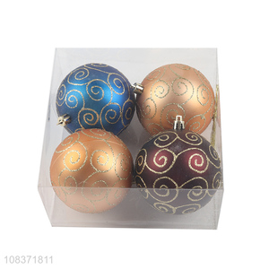 Wholesale 4 pieces Christmas balls Xmas bauble Christmas tree decorations
