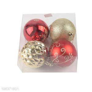 High quality 4 pieces Christmas baubles hanging balls Christmas ornaments