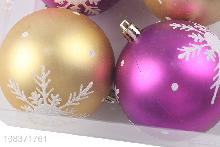 Good quality 4 pieces hanging ornaments Christmas decorations Christmas balls