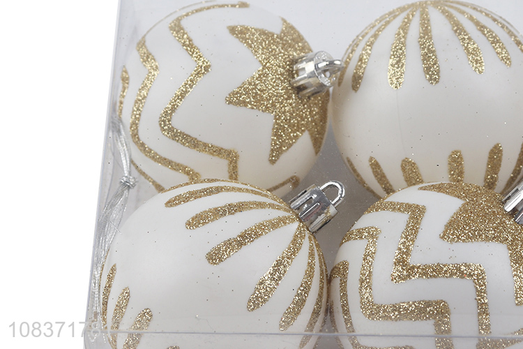 Popular design 6 pieces shatterproof Christmas balls Christmas tree ornaments