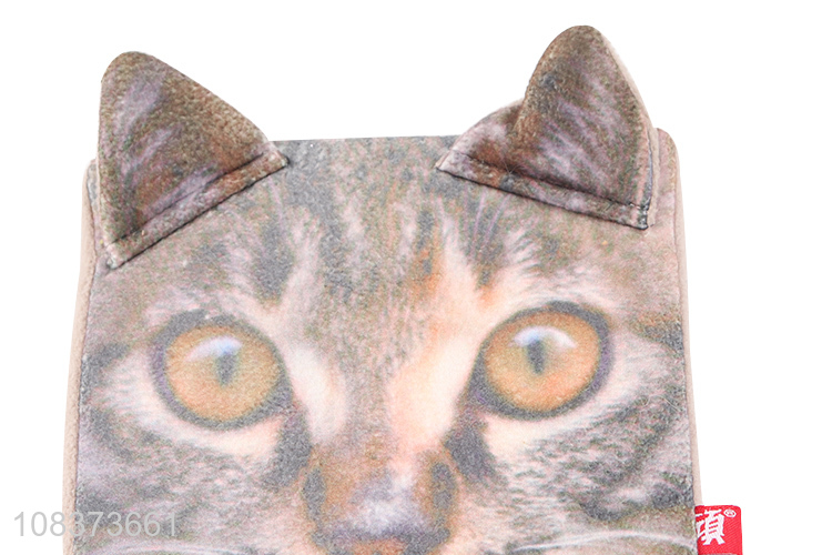 Cute Cat Design Plush Cover Notebook For Sale