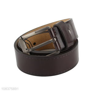 Good quality adjustable pu leather men's belt for casual pants