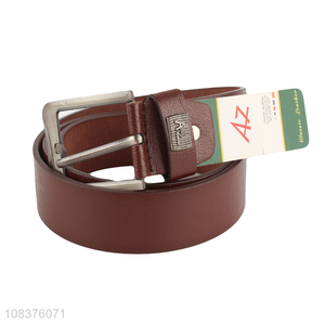 Best selling durable adjustable retro pu leather belt for men
