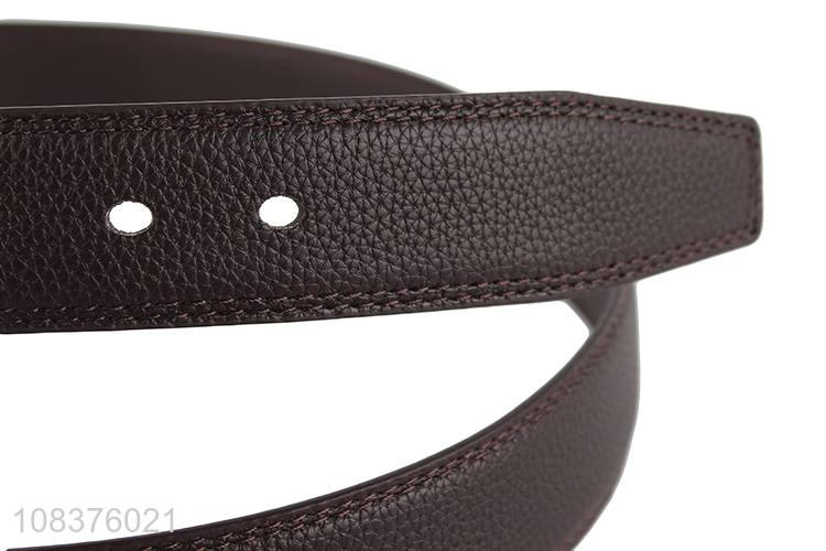 Good quality metal pin buckle belt casual dress belt for men