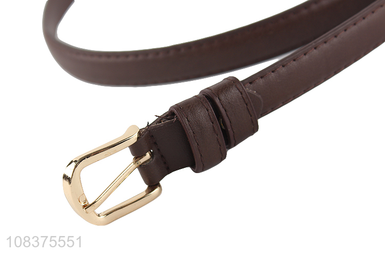 New imports women's skinny pu leather belt fashionable wasit belt
