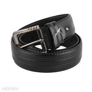 New imports men's textured pu leather belt everyday casual belt