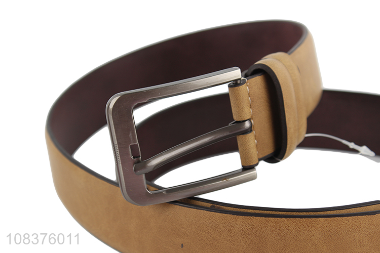 China supplier men's casual dress belts pu leather belt for pants