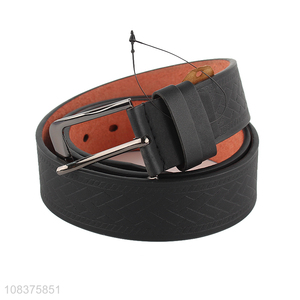Hot selling men's pu leather belt durable casual dress belt