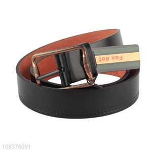 China imports pu leather vintage everyday casual jeans belt for men