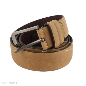 China supplier men's casual dress belts pu leather belt for pants