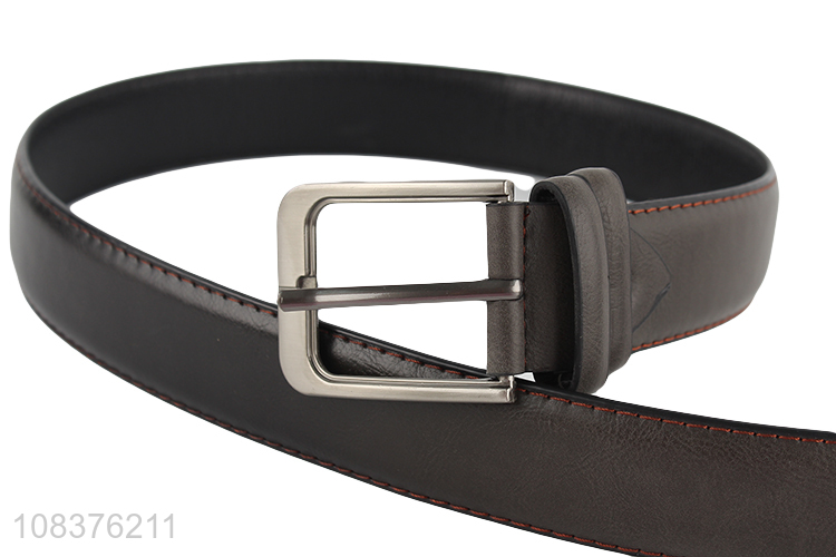 Factory supply mens pu leather casual belt everyday jeans belt