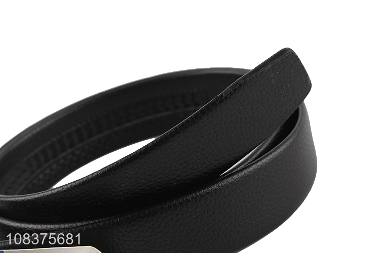 New product men's business belt ratchet belt with automatic buckle