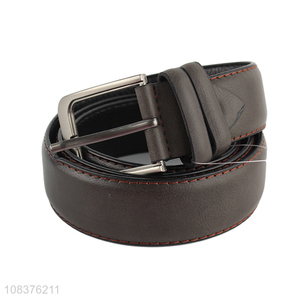 Factory supply mens pu leather casual belt everyday jeans belt