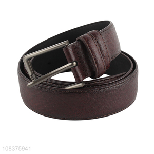 Best selling men's casual pants belt classic faux leather belt