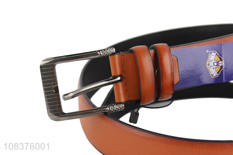 Hot product men's belt single prong buckle belt jeans khakis belt