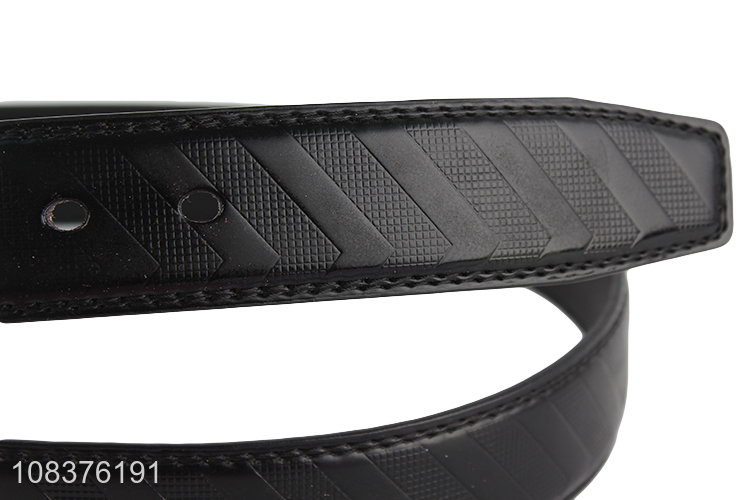 Factory price men's pu leather jeans belt all-match pants belt