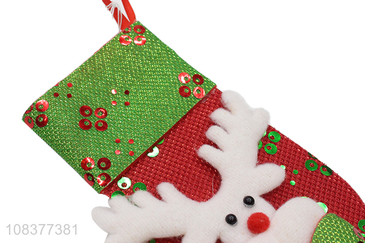 Cute design christmas decoration hanging christmas socks