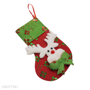 Cute design christmas decoration hanging christmas socks