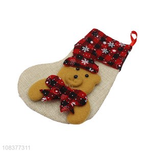 Factory wholesale hanging christmas socks for party decoration