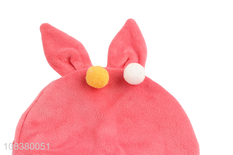 Cute Rabbit Ear Design Beanie Baby Hat For Winter