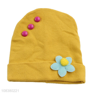 High Quality Breathable Cotton Cloth Baby Hat Infant Beanie