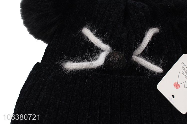 Wholesale Comfortable Knitted Hat Earmuffs Hat For Children