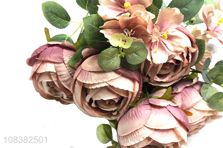 Best quality wedding decoration fake rose flower artificial flower