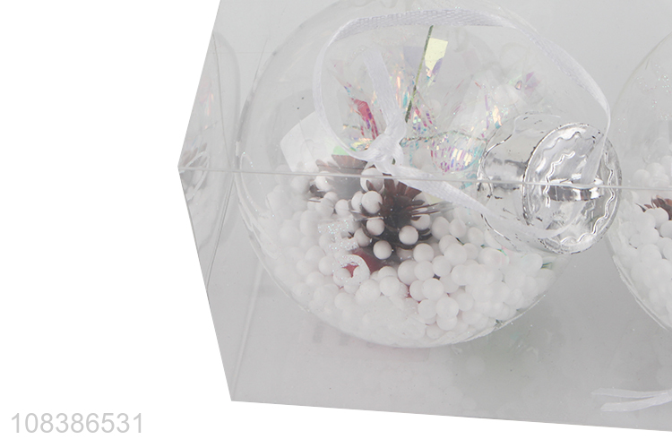 Hot selling transparent christmas ball party ornaments