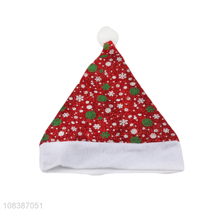 Good wholesale price furball christmas hat christmas gift props