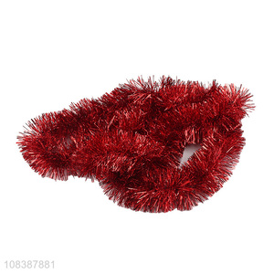 Factory supply metallic tinsel garland Christmas Halloween hanging decoration