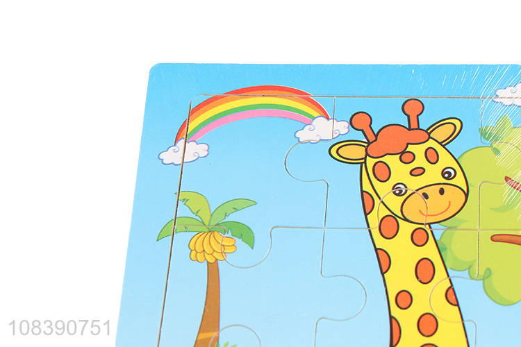 Hot Products Cute Giraffe Wooden Puzzle For Children